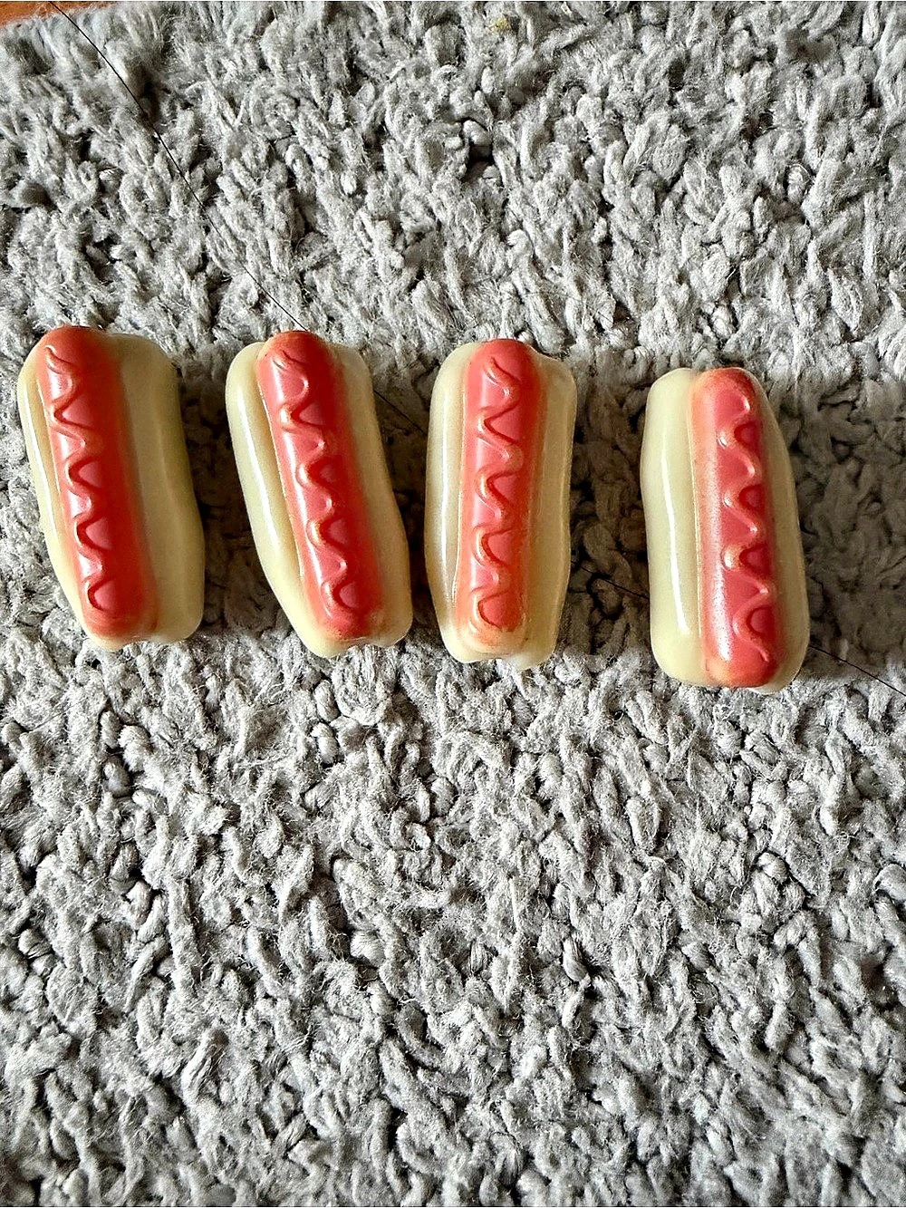 Cj Hendry pastel beads hot dogs